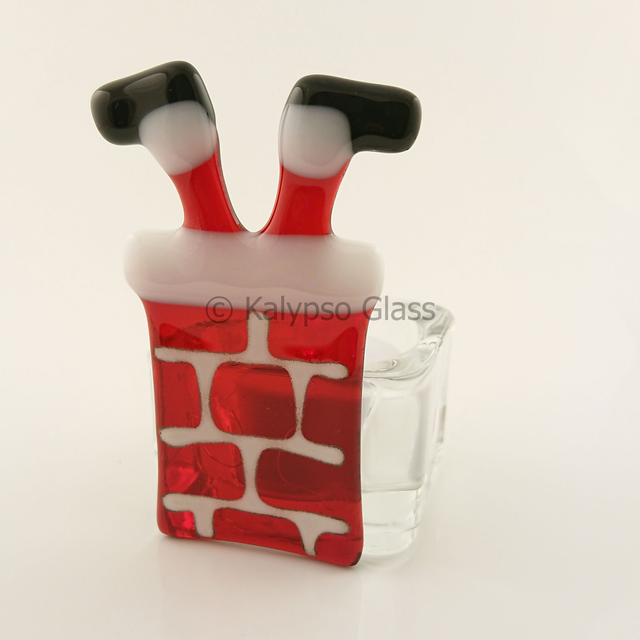 Tealight Santa Stuck In Chimney