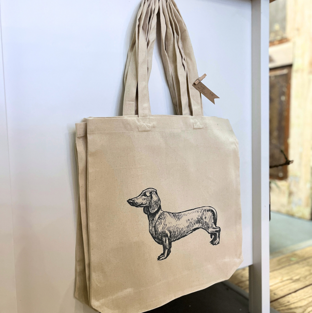 Baumwoll-Tragetasche ‚DACKEL‘