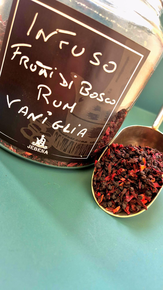 Infuso "mangia e bevi"  FRUTTI DI BOSCO RUM(aroma) E VANIGLIA