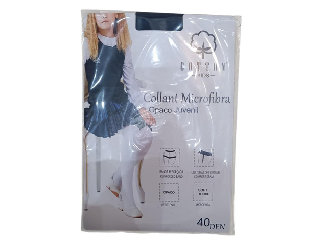 Collant microfibre opaque bleu marine