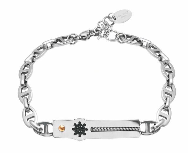 bracciale da uomo in acciaio in 3 versioni.  rif.b23060-23061-23062