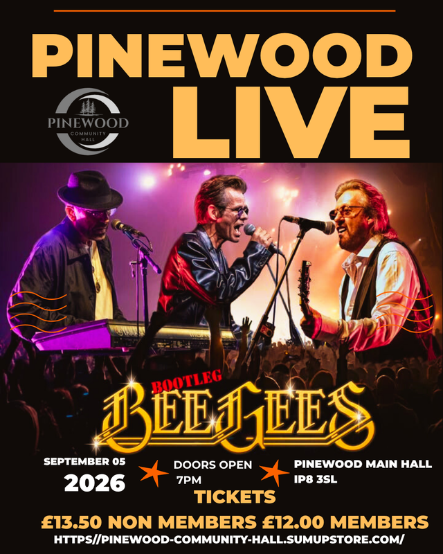 PINEWOOD LIVE - Bootleg BEEGEES - MEMBERS TICKET