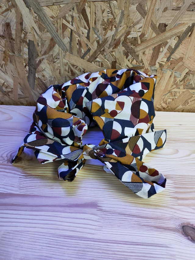 LCDLU_WEB002 Bouillotte cervicale motif ocre 