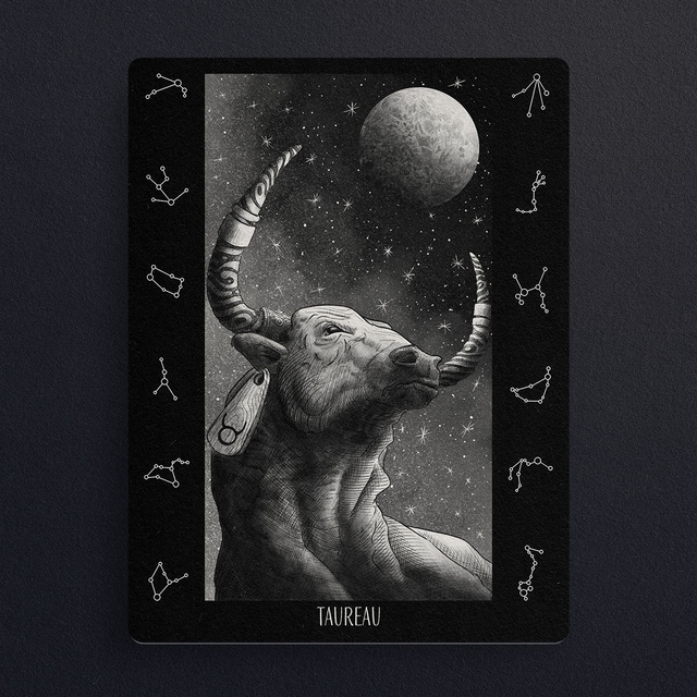 #0789 Taureau - ZODIAQUE - ILLUS - PRINT - Digital painting