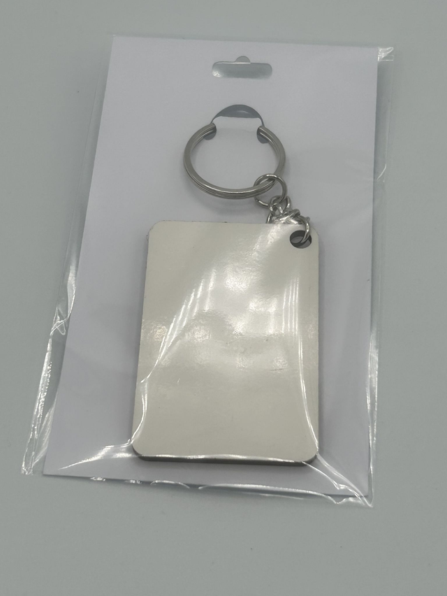Double sided personalised keyring 