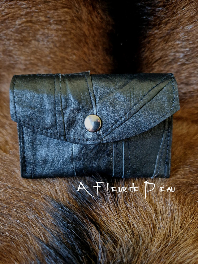 Porte monnaie cuir 3 compartiments