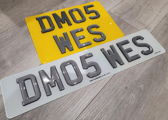 Standard Size Front &amp; 11x8 Rear Plates 