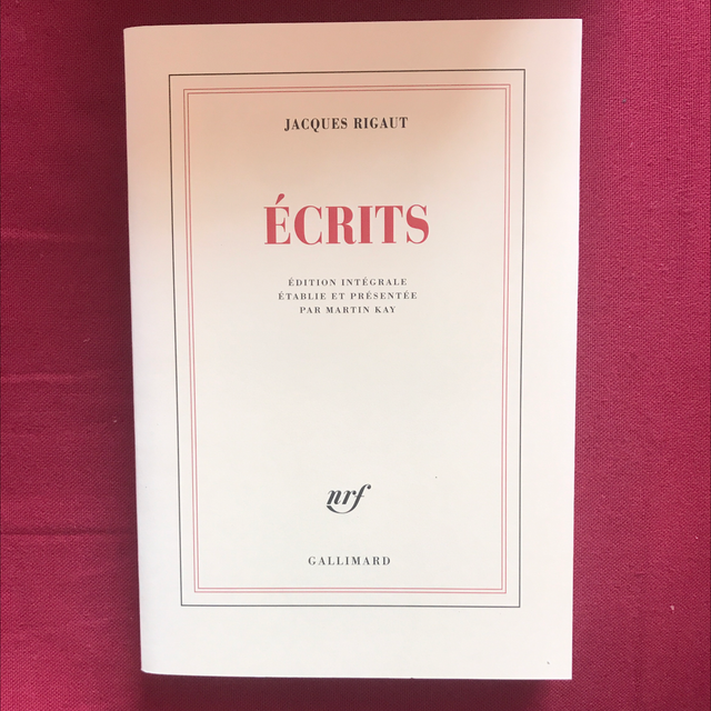 RIGAUT Jacques - Écrits 