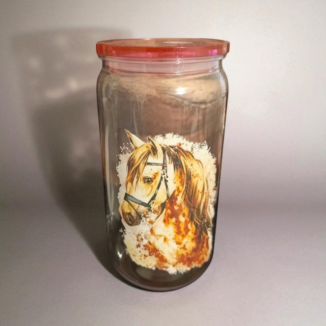 verre a paille cheval 