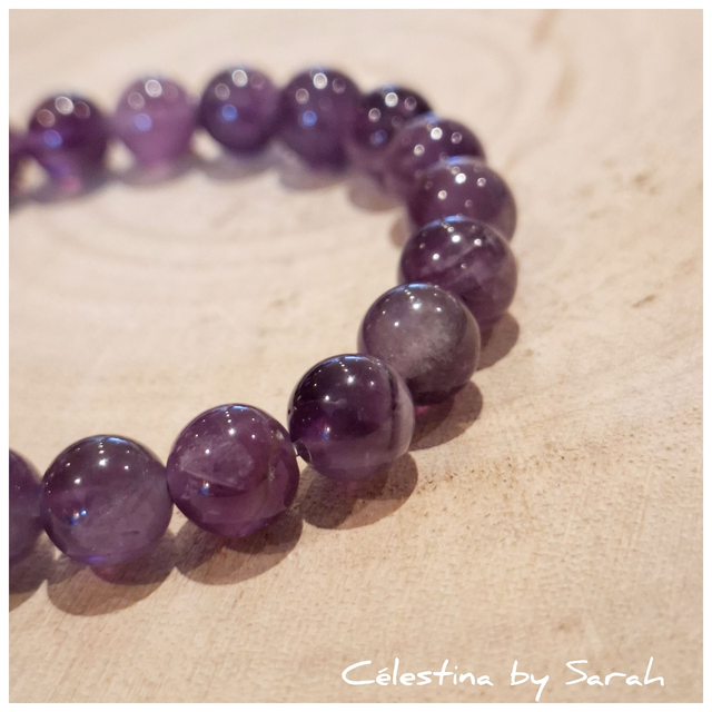 Bracelet Améthyste Taille Homme