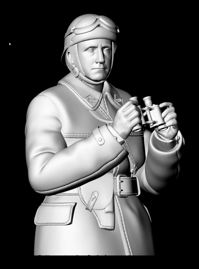 WW2 French Tanker 3 Half Figure - 1/16