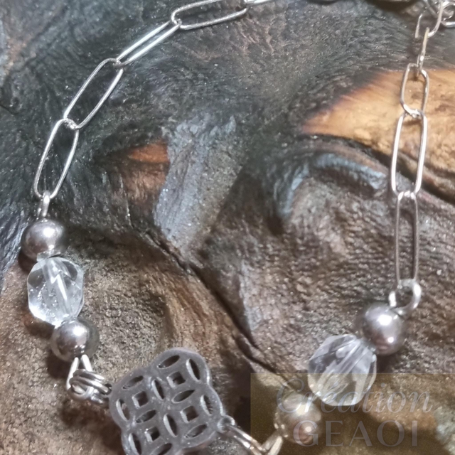 Bracelet arabesque: Cristal de roche