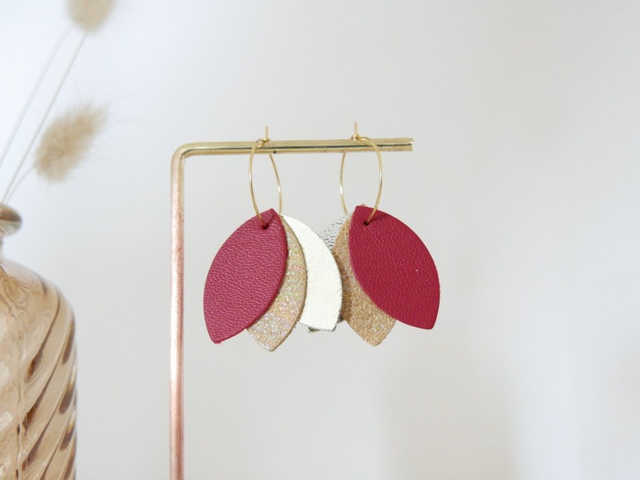 MAHÉ rouge foncé / or