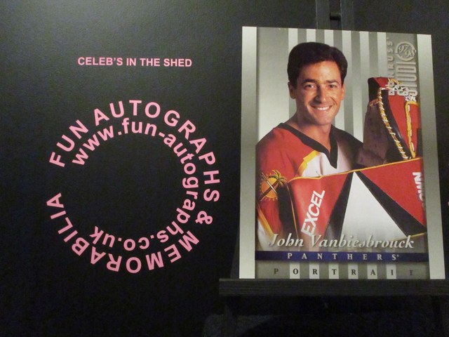 John Vanbiesbrouck - NFL 1997 Donruss Studio Ice Hockey Original 10x8 Trading Card #17 (A)