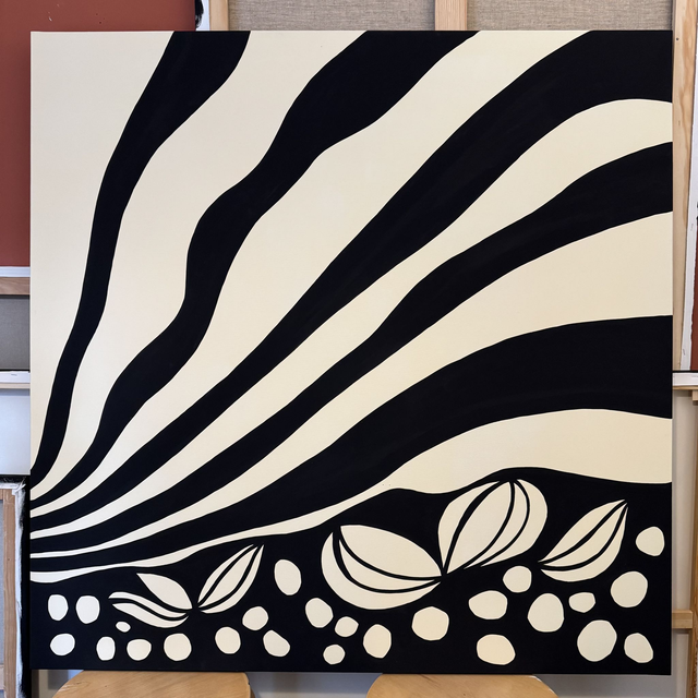 Peinture sur châssis entoilé 