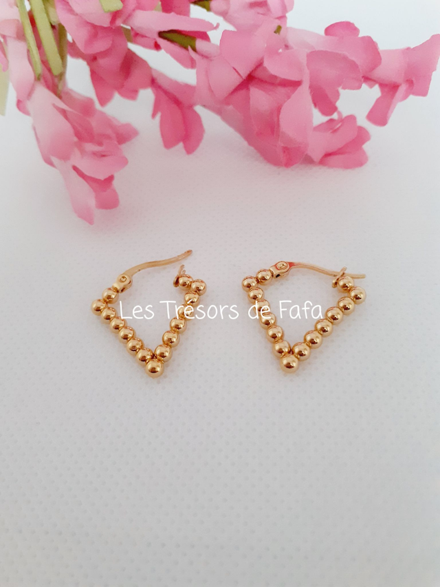 Boucles d'oreilles triangulaire