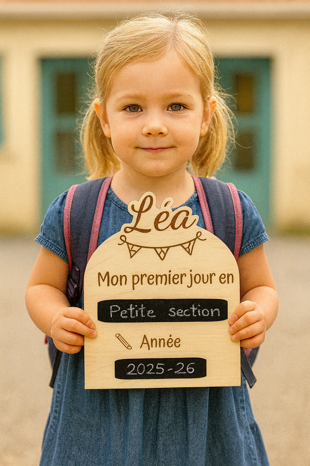Pancarte rentrée scolaire ardoise 
