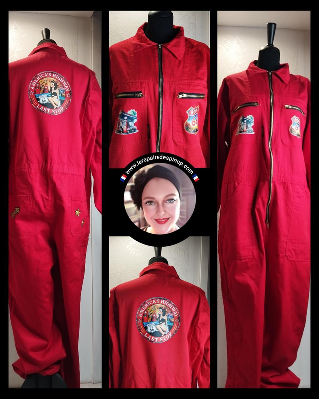 Combi-pantalon Pin-up American Highway Last Stop