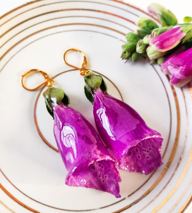 Pendientes de dedalera/estalote