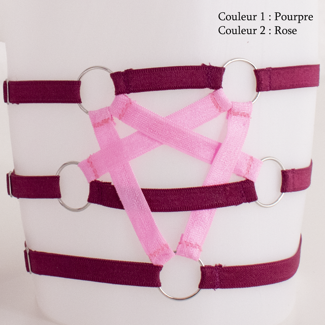 Harnais [Mix&amp;Match] - Jarretière Solo - IC-001 - Bicolore