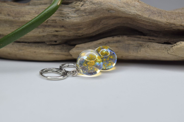 CRÉOLES VOIE LACTÉE TRANSPARENTE MONTURE ARGENT (CVL18)