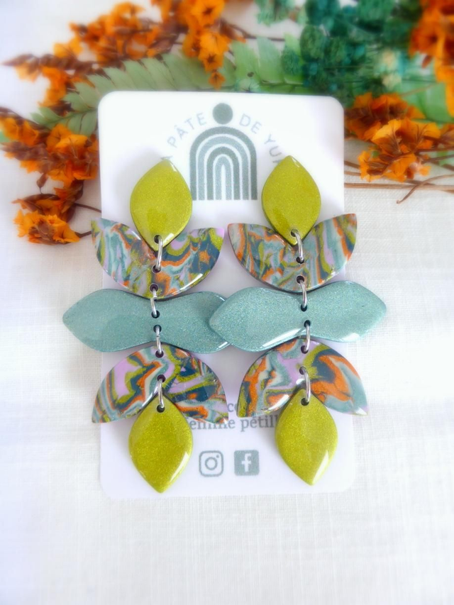 Boucles d'oreilles feuilles - Jungle Pop