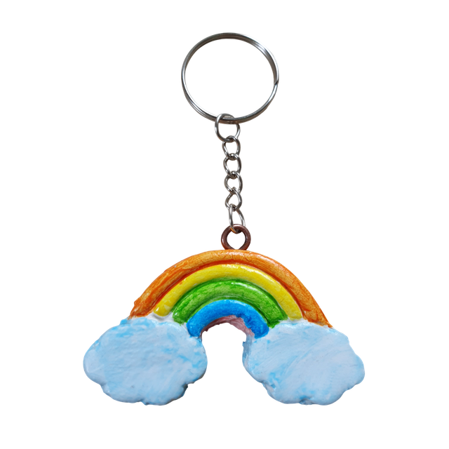 Porte-clés arc-en-ciel
