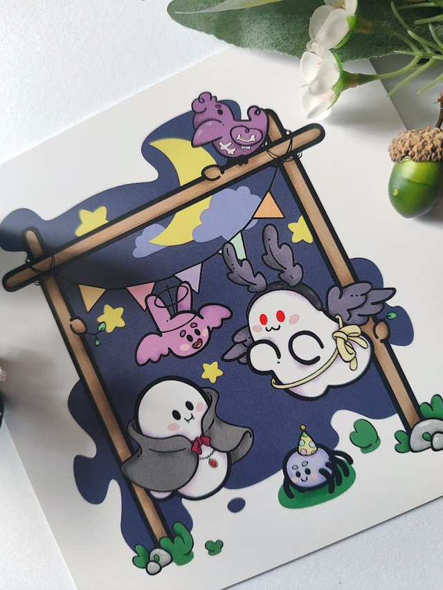 Spooky Dress-up Party Square Print