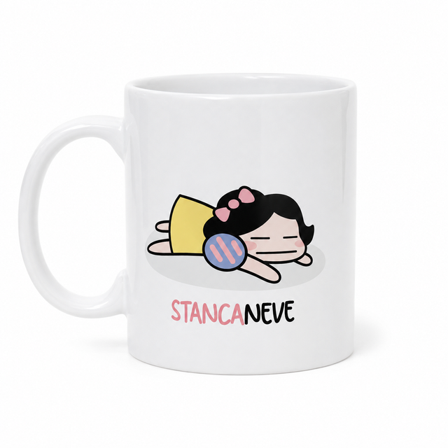 Tazza StancaNeve in ceramica