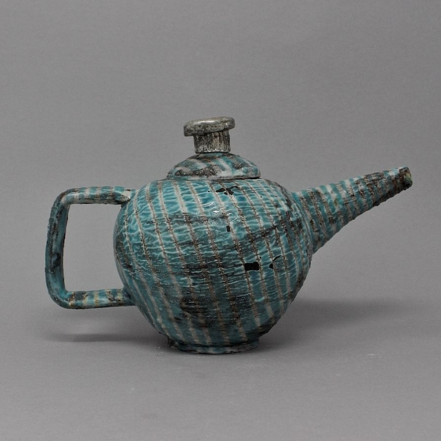 Small Teapot with Pewter Finial