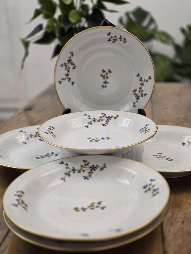Assiettes à potage Limoges 