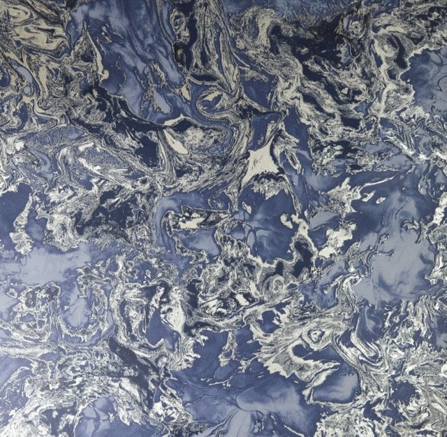 Liquid Marble Blue