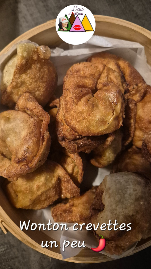 Wontons frits crevettes x5