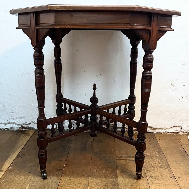 A Mahogany Octagonal Aesthetic Movement Occasional Table Circa 1900