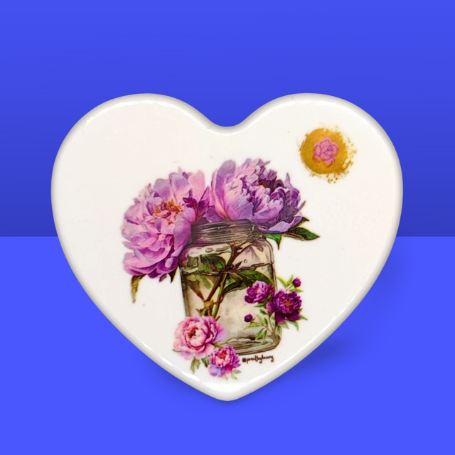 Magnet Coeur Floral - PrintByHenry