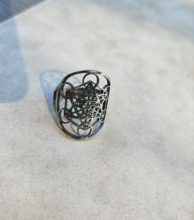 6 - bague acier inox metatron 