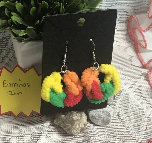 Mixed Dangling Fabric Earrings-MFE43