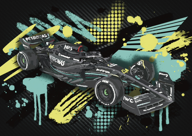 Mercedes F1 car Lewis Hamilton 44