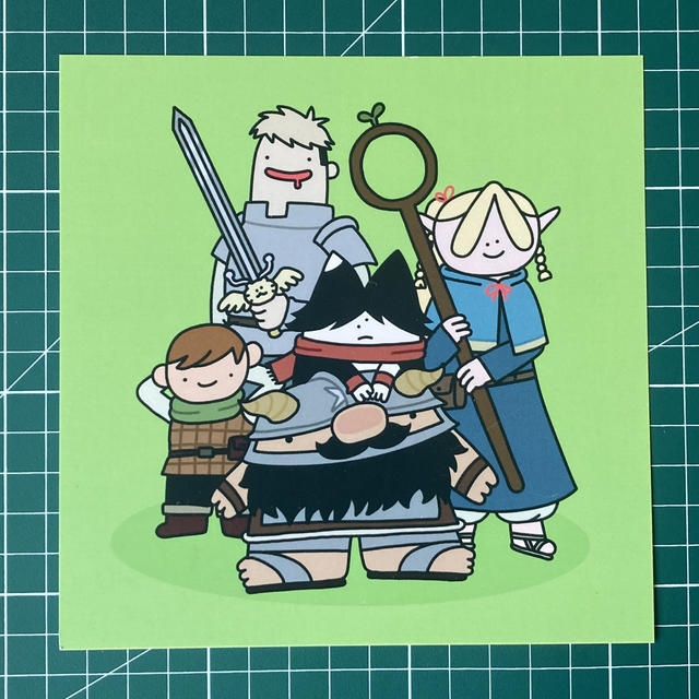 Print carré - Glouton &amp; Dragon