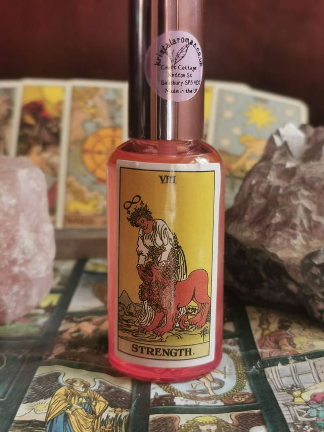 Aura Spray Tarot (STRENGTH). 50ml WITH FREE CRYSTAL