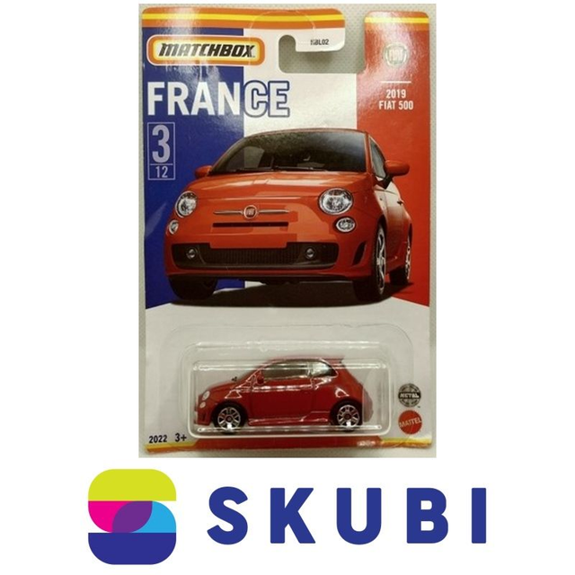 2019 FIAT 500 - FRANCE 3/12 - MATCHBOX 2022