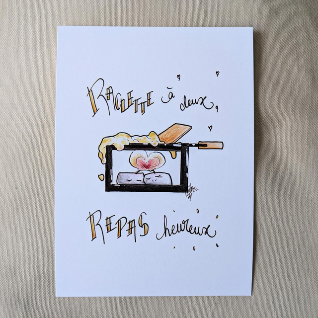 Print éd. lim. Raclette à la bougie 