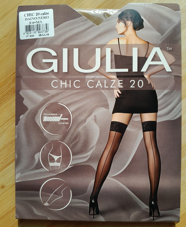 Bas couture nude - daim auto-portants "Chic Calze"