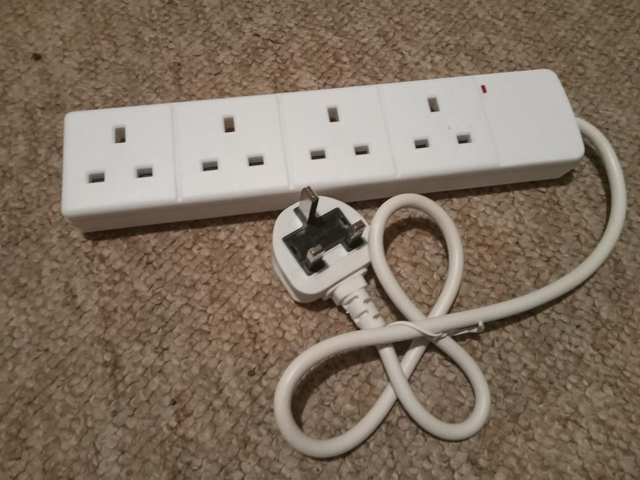 4 Way Unswitched 13A Extension Lead (70cm)