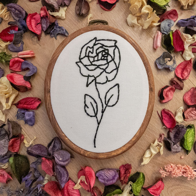 Broderie - les roses - 