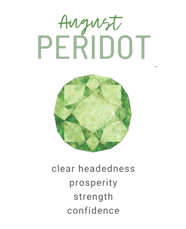 August - Peridot - Birthstone Necklace - Raw, Wrapped with Sterling Silver