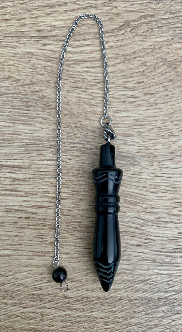 Pendule Thot Obsidienne Noire