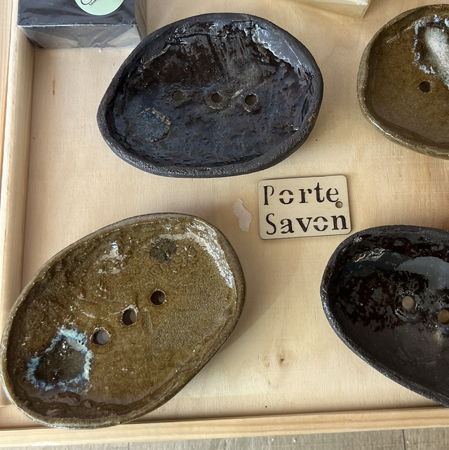 Porte savon galet 