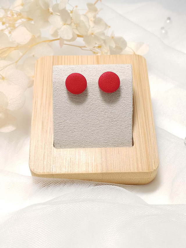 Boucles d'Oreilles "Rouge Eclatant"