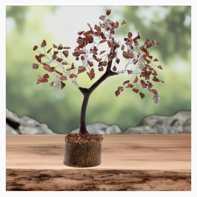 "Jaspe rouge Main de Fatima" - Arbre du bonheur 160 pcs